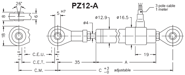 linearpotentiometermechanicaldimensions